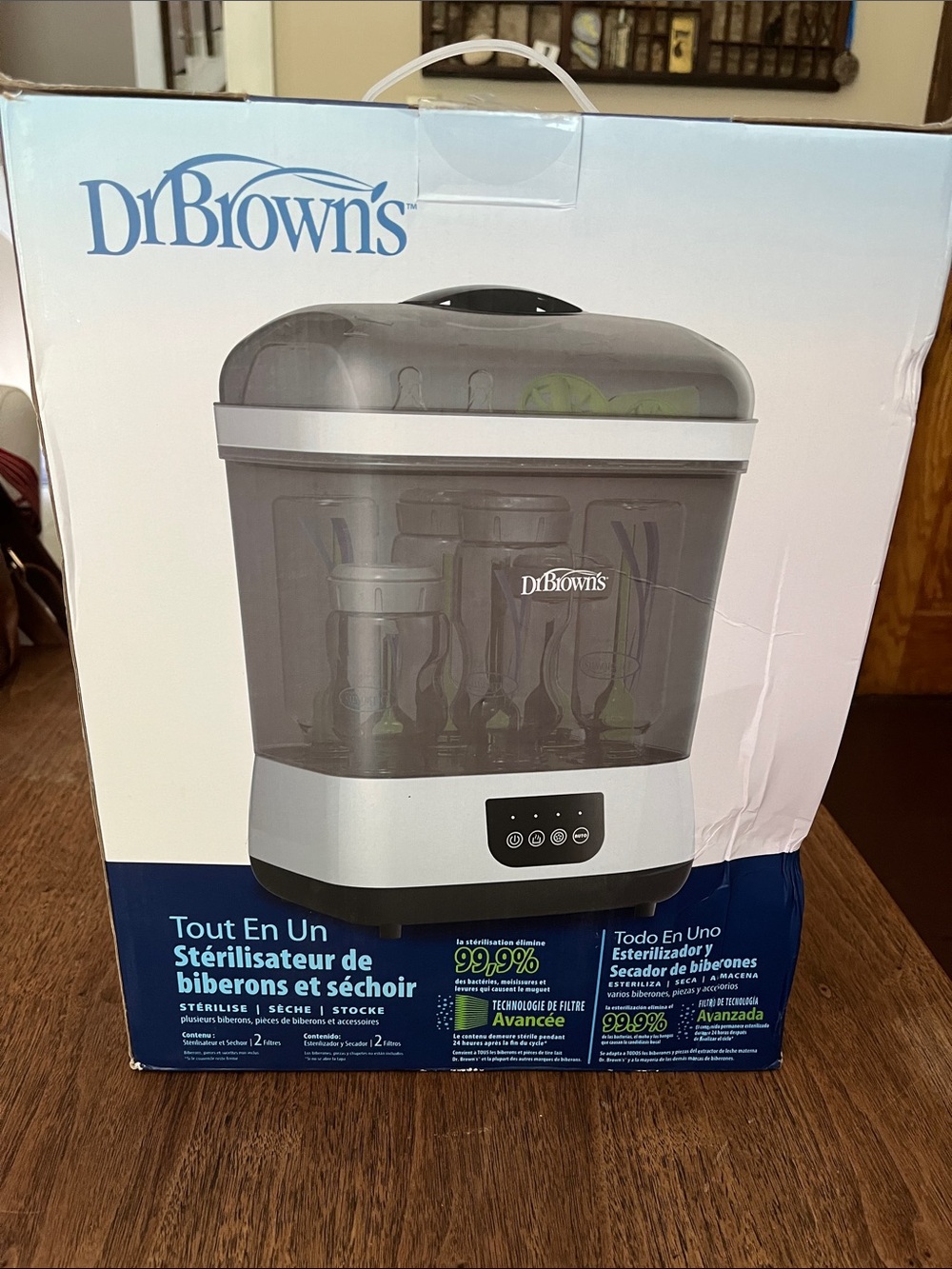 Dr. Brown's Electric Baby Bottle Sterilizer & Dryer - Gray